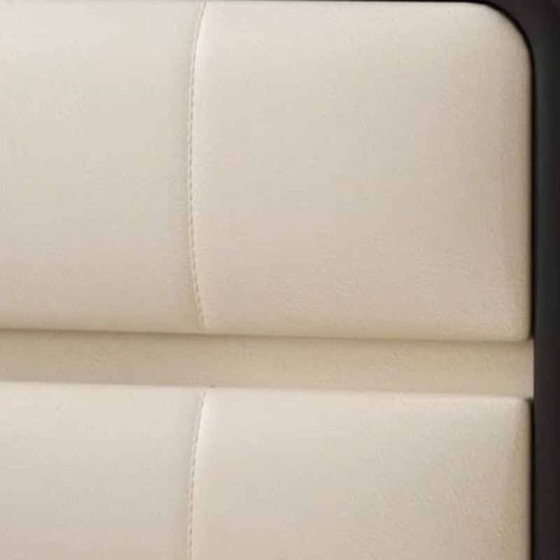 Minimalist Microfiber Leather Nightstand 2-Drawer