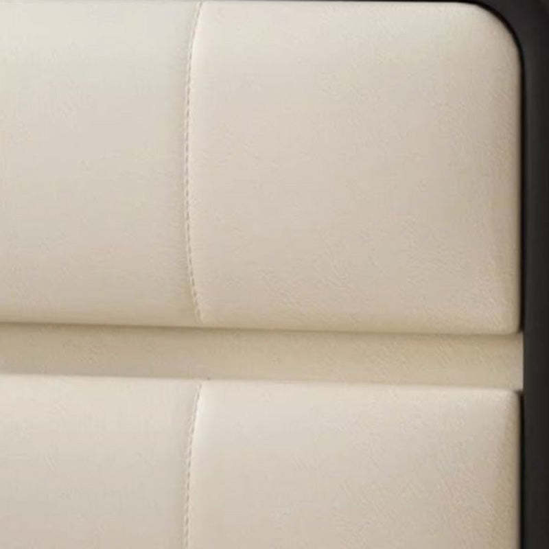 Minimalist Microfiber Leather Nightstand 2-Drawer