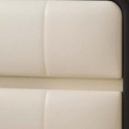Minimalist Microfiber Leather Nightstand 2-Drawer
