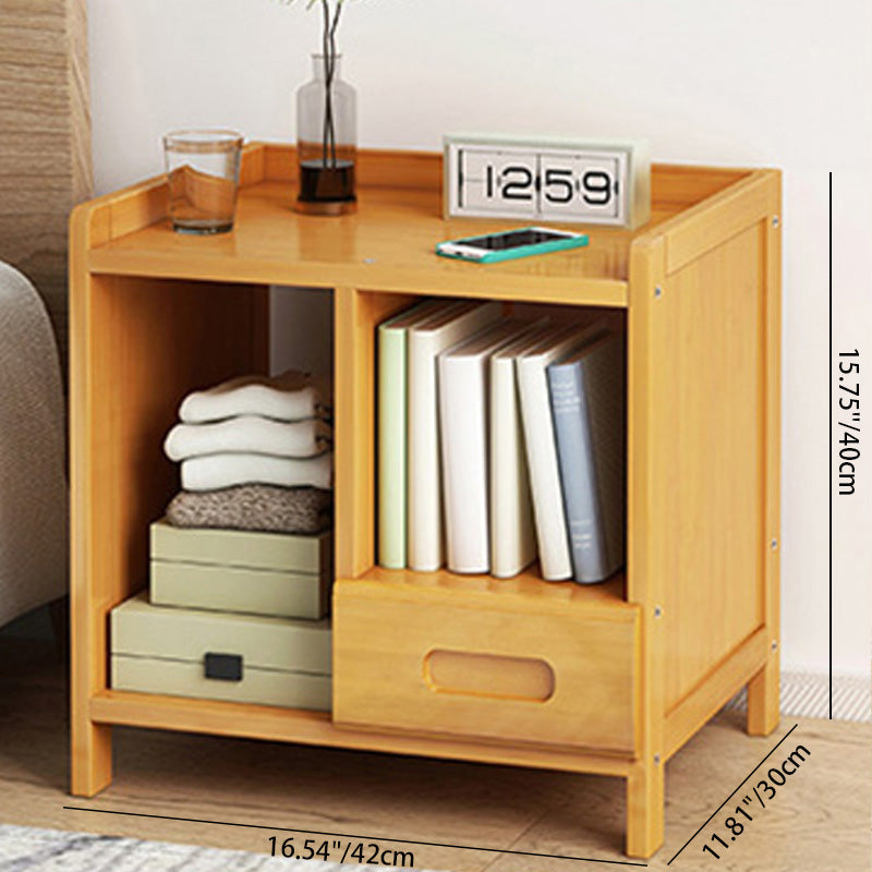 Minimalist Nan Bamboo Nightstand — B / Teal