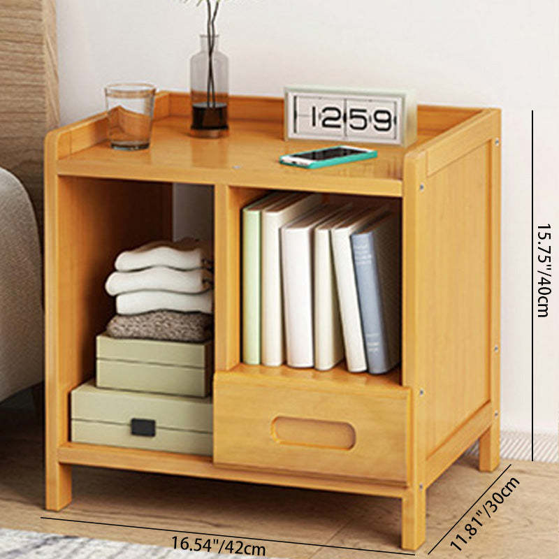Minimalist Nan Bamboo Nightstand — B / Teal