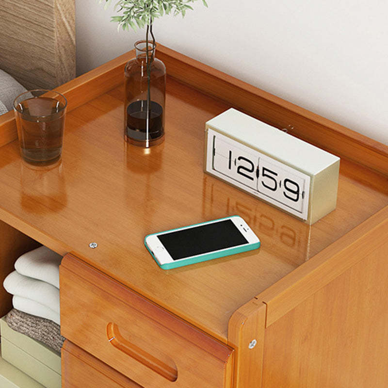 Minimalist Nan Bamboo Nightstand — D / Teal