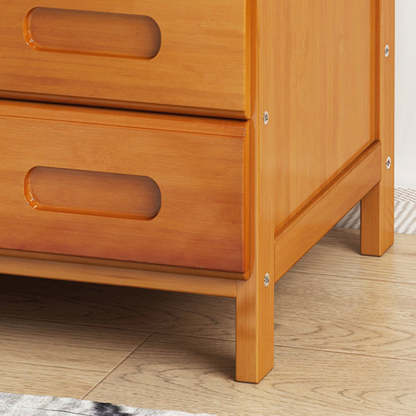 Minimalist Nan Bamboo Nightstand — C / Wood Color