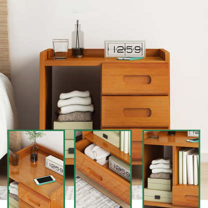 Minimalist Nan Bamboo Nightstand
