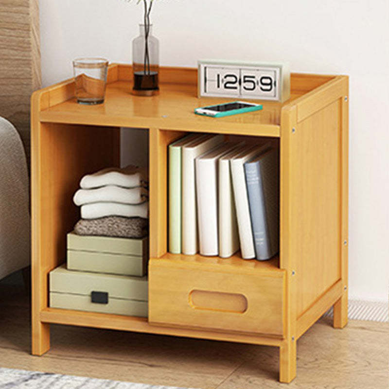 Minimalist Nan Bamboo Nightstand — A / Wood Color