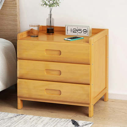 Minimalist Nan Bamboo Nightstand — A / Teal