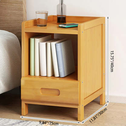 Minimalist Nan Bamboo 2/3-Tier Shelf — B / Wood Color