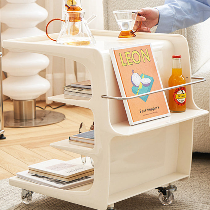 Minimalist Plastic 4-Tier End Table