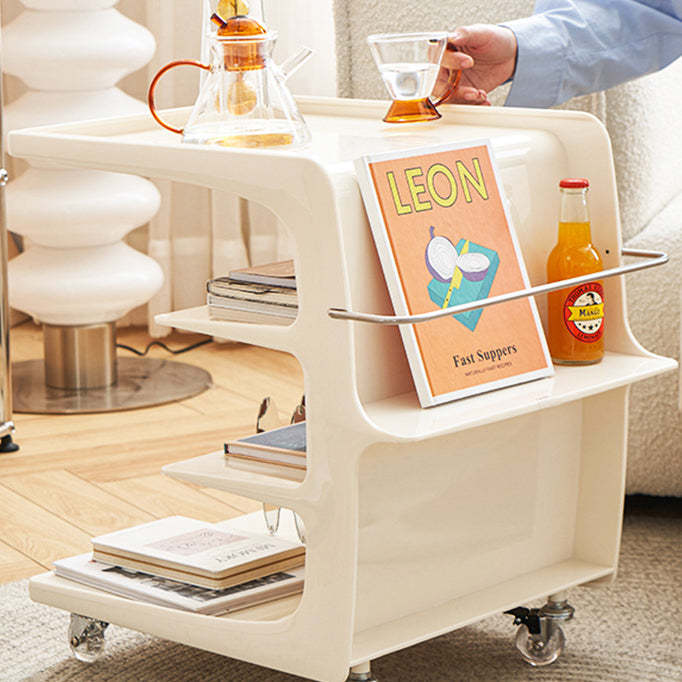 Minimalist Plastic 4-Tier End Table