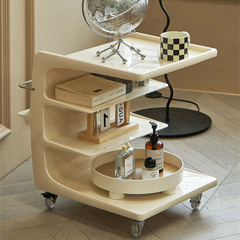 Minimalist Plastic 4-Tier End Table