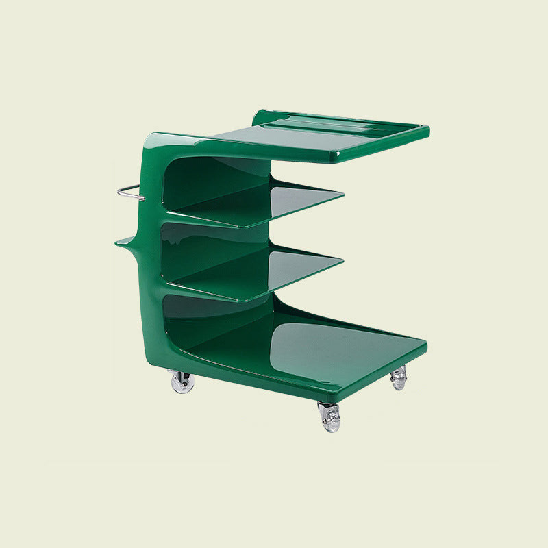 Minimalist Plastic 4-Tier End Table