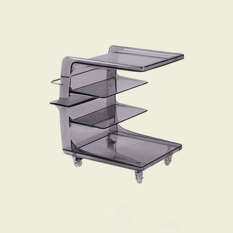 Minimalist Plastic 4-Tier End Table
