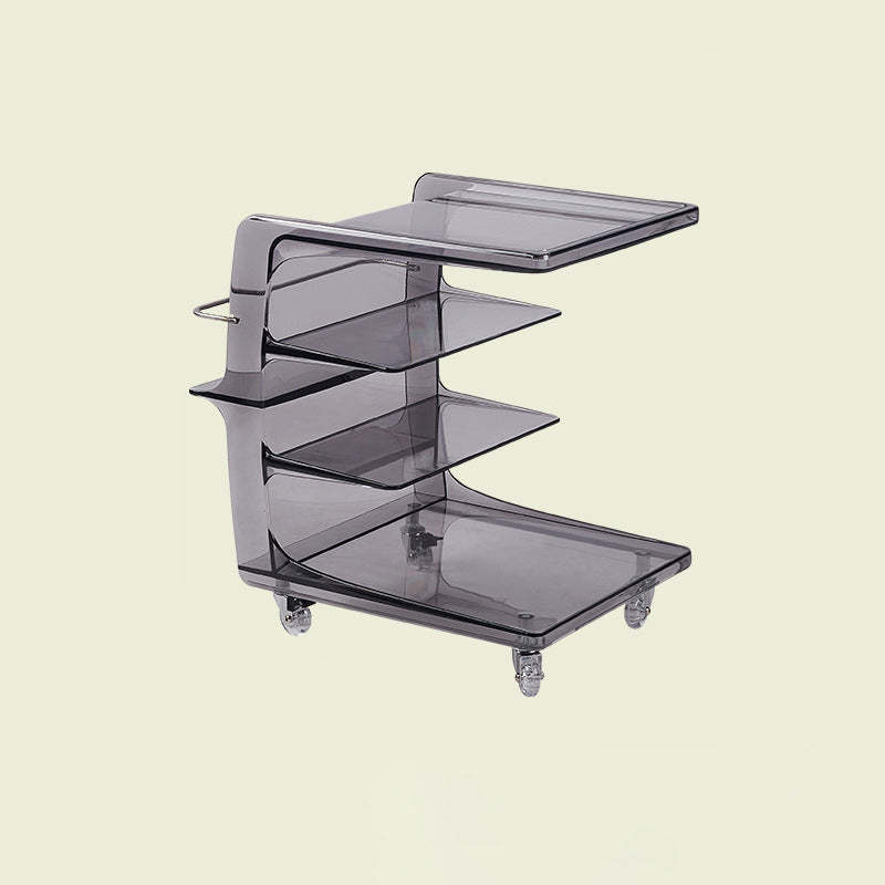 Minimalist Plastic 4-Tier End Table