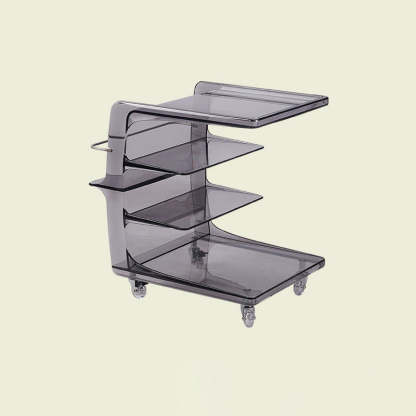 Minimalist Plastic 4-Tier End Table