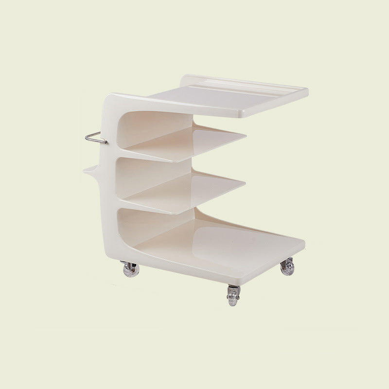 Minimalist Plastic 4-Tier End Table