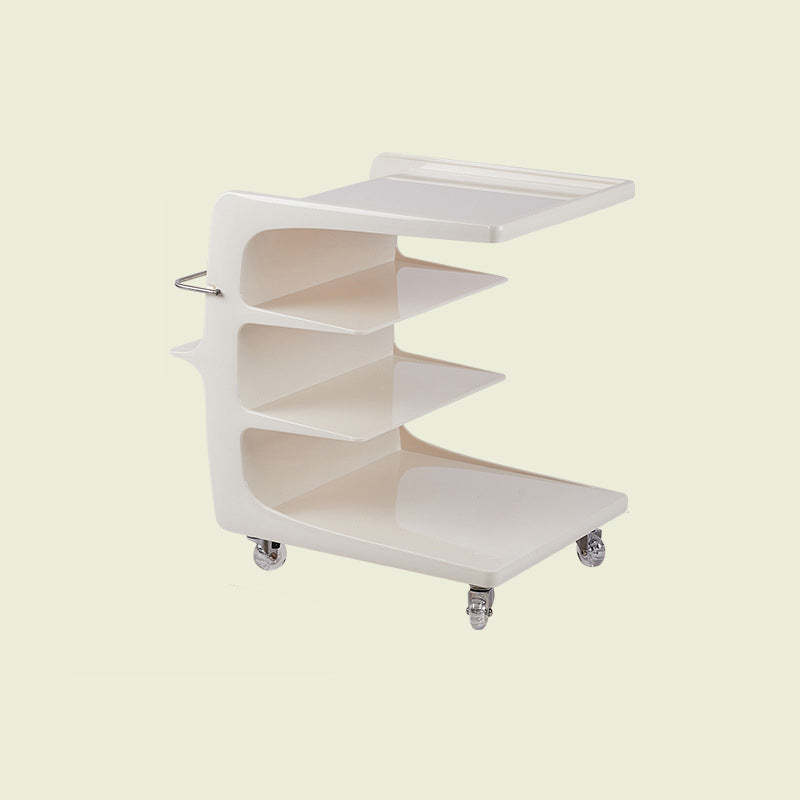 Minimalist Plastic 4-Tier End Table