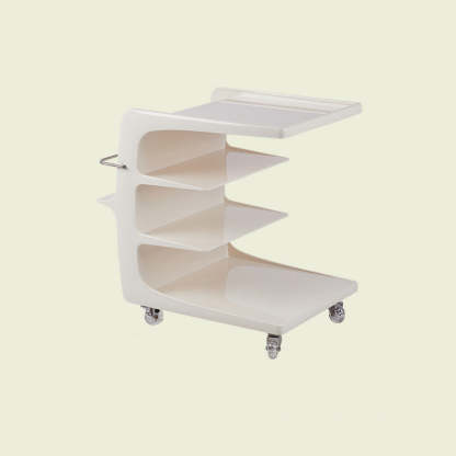 Minimalist Plastic 4-Tier End Table