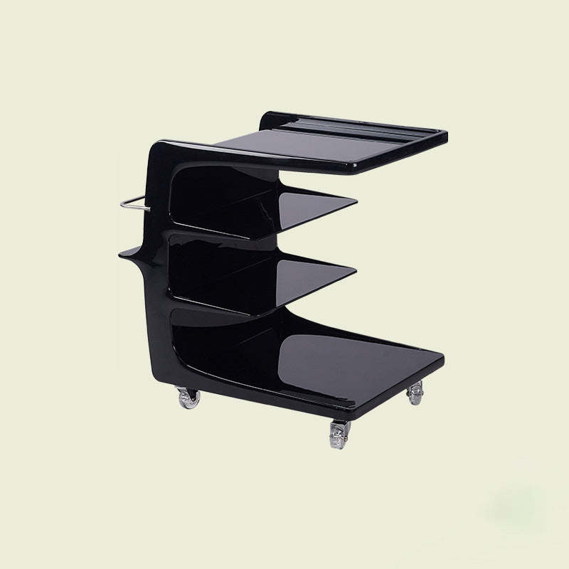 Minimalist Plastic 4-Tier End Table