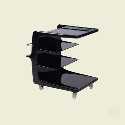 Minimalist Plastic 4-Tier End Table