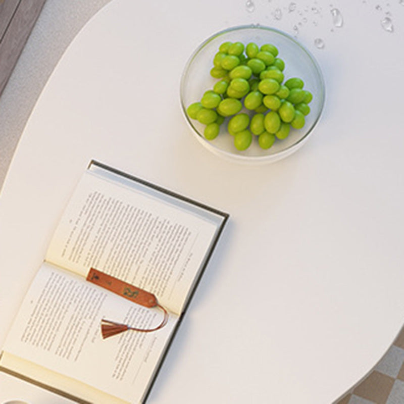 Japanese Oval Wood Coffee Table