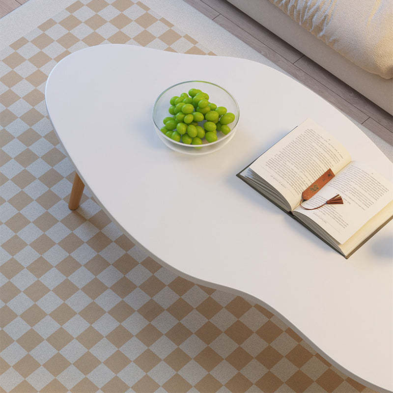 Japanese Oval Wood Coffee Table