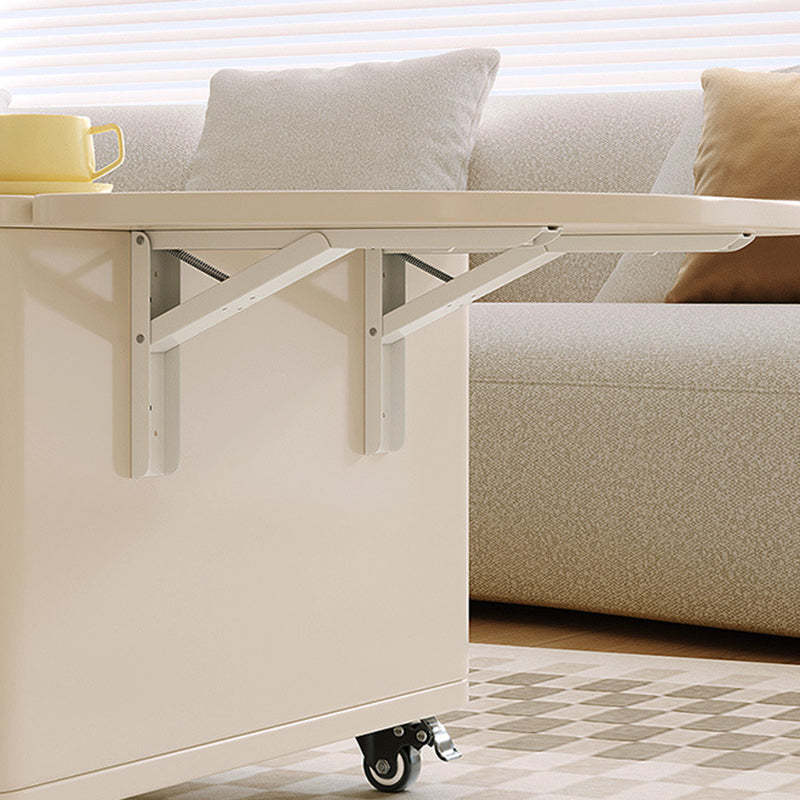 Contemporary Extendable Wood Rectangular Coffee Table 2-Tier