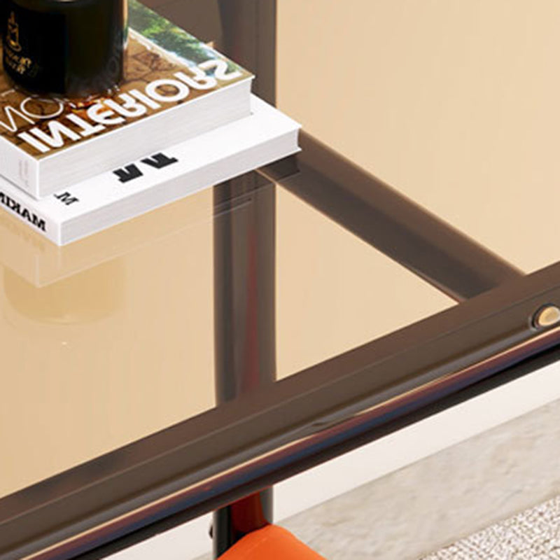 Nordic Glass Iron Fabric End Table