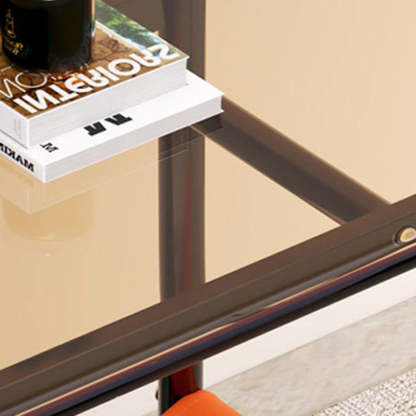 Nordic Glass Iron Fabric End Table