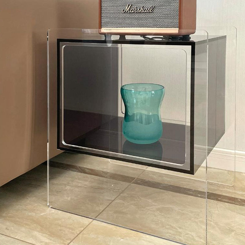Contemporary Rectangular Acrylic End Table