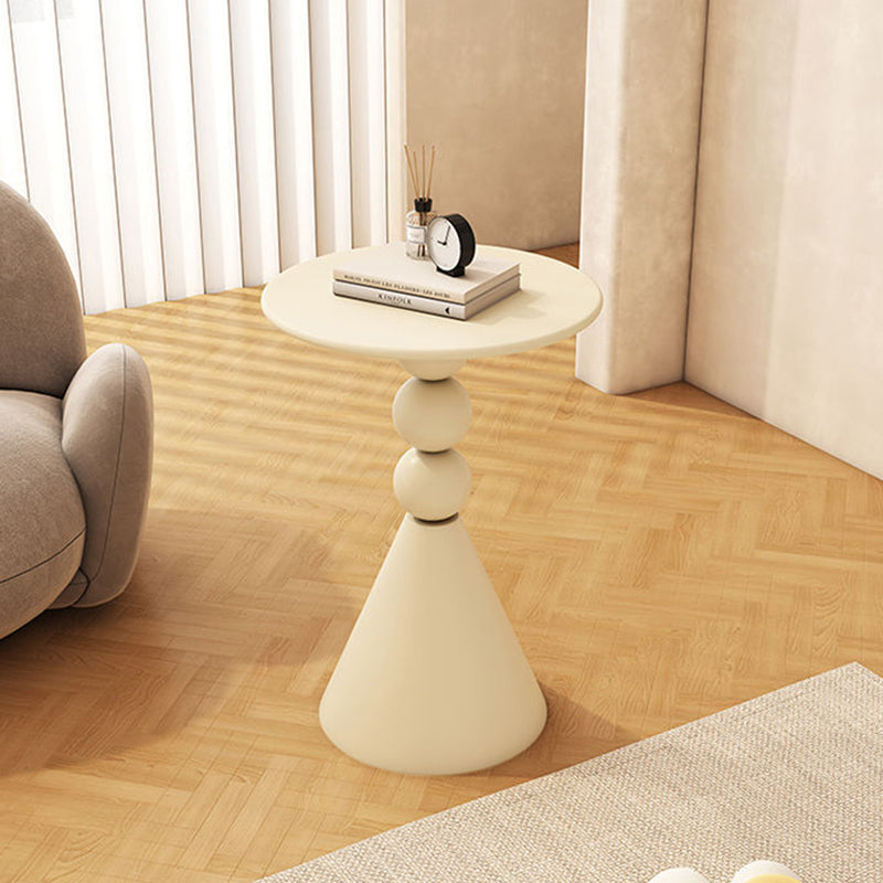 Scandinavian Iron Rock Slab End Table