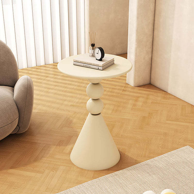 Scandinavian Iron Rock Slab End Table