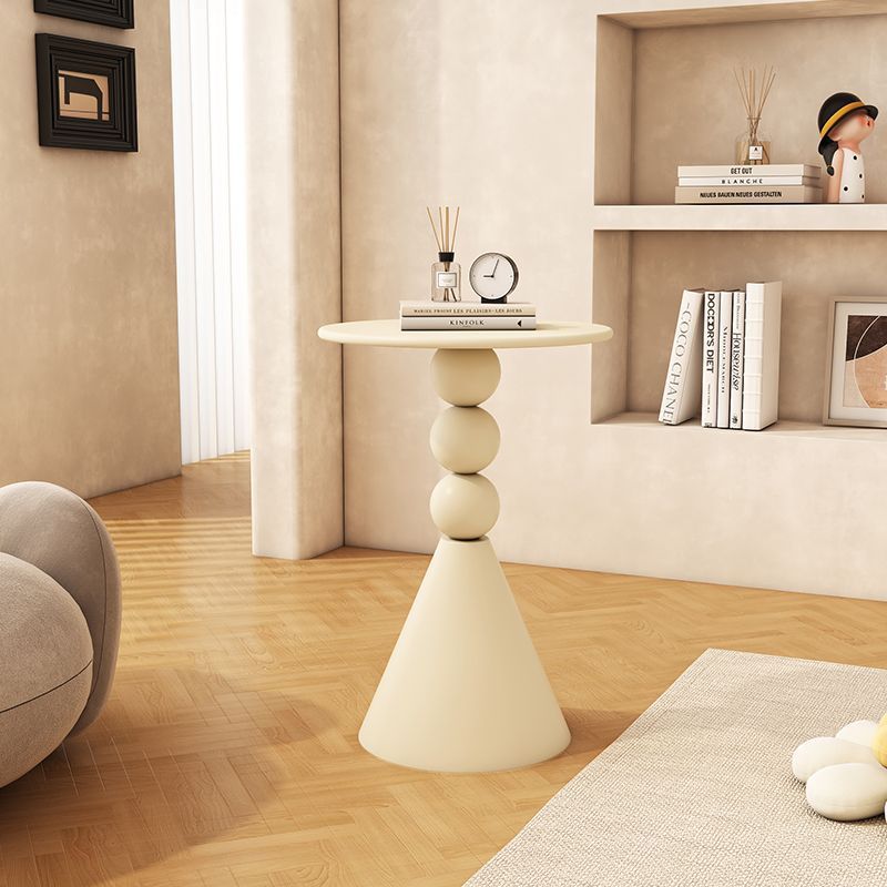 Scandinavian Iron Rock Slab End Table