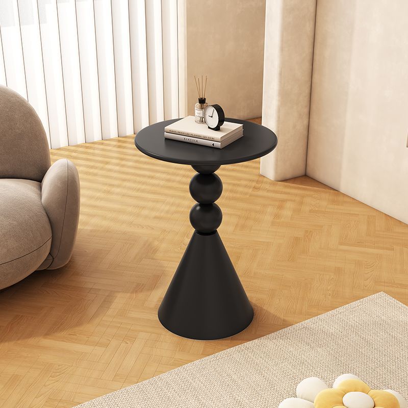 Scandinavian Iron Rock Slab End Table