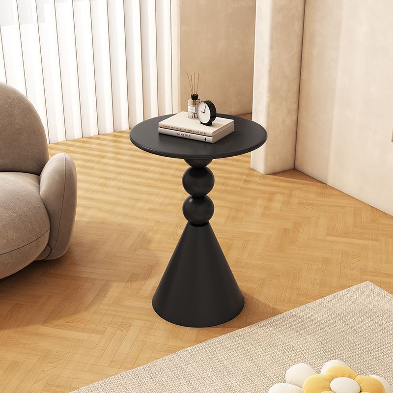 Scandinavian Iron Rock Slab End Table