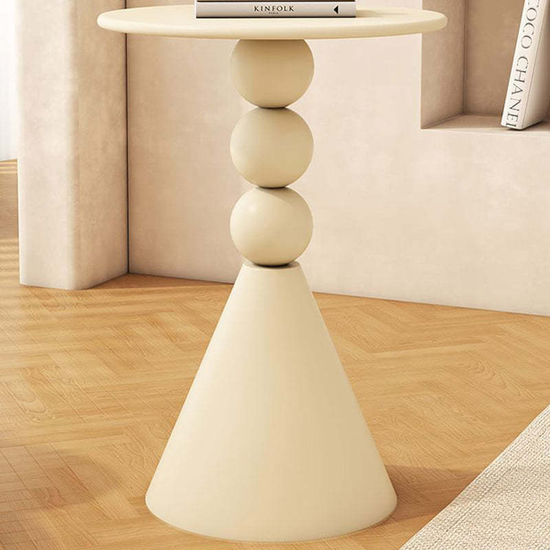 Scandinavian Iron Rock Slab End Table