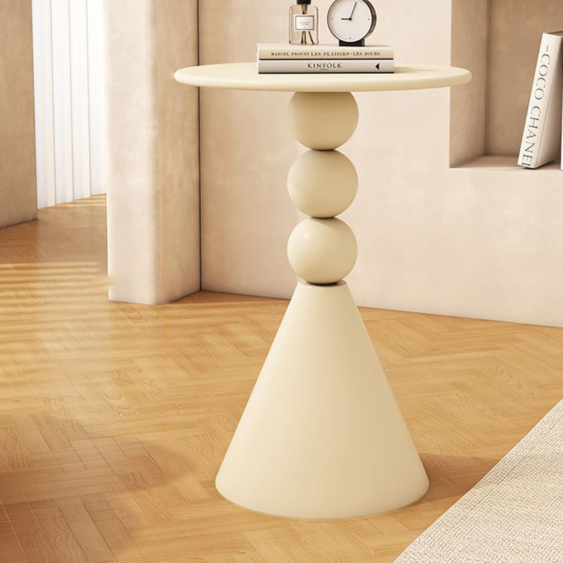 Scandinavian Iron Rock Slab End Table