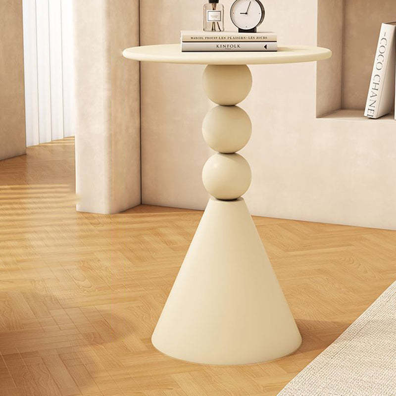 Scandinavian Iron Rock Slab End Table