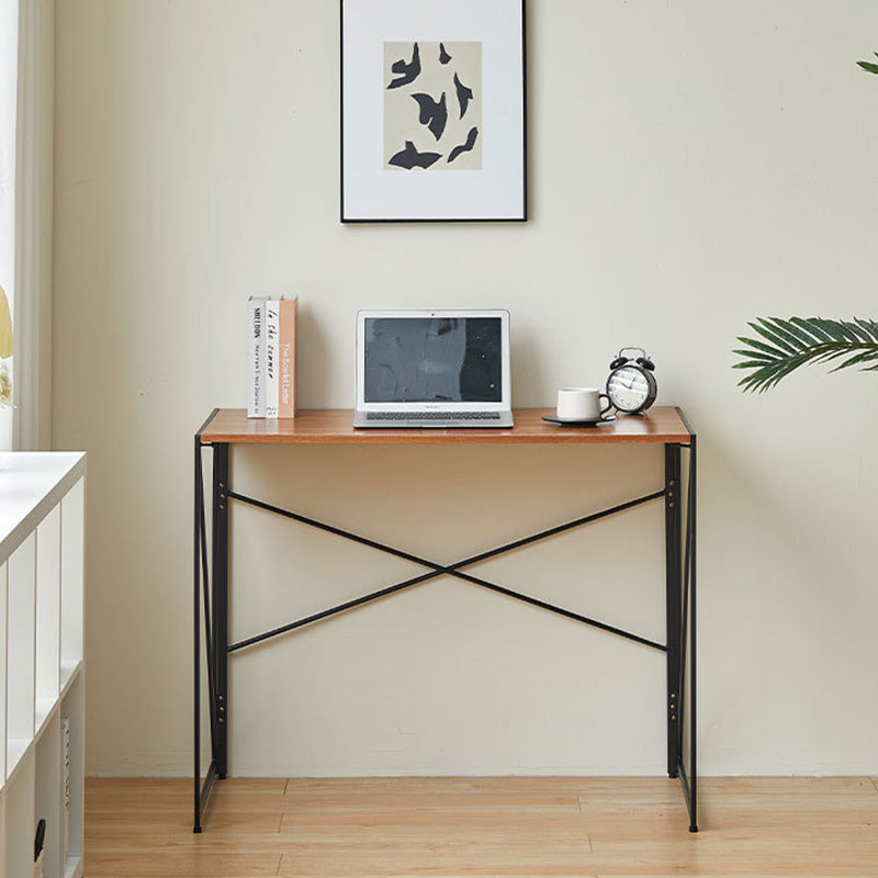 Contemporary Wood Iron Side Table