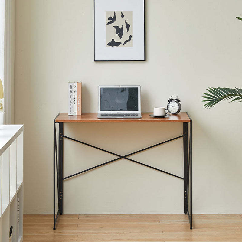 Contemporary Wood Iron Side Table