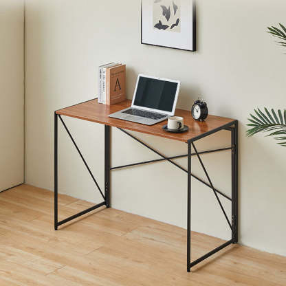 Contemporary Wood Iron Side Table — Wood
