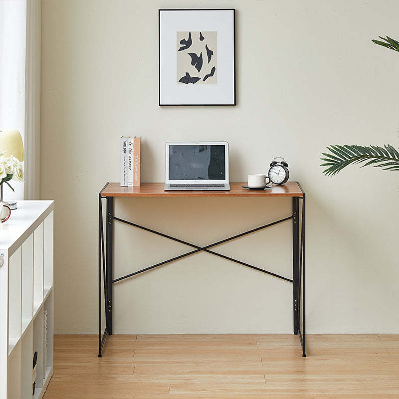 Contemporary Wood Iron Side Table