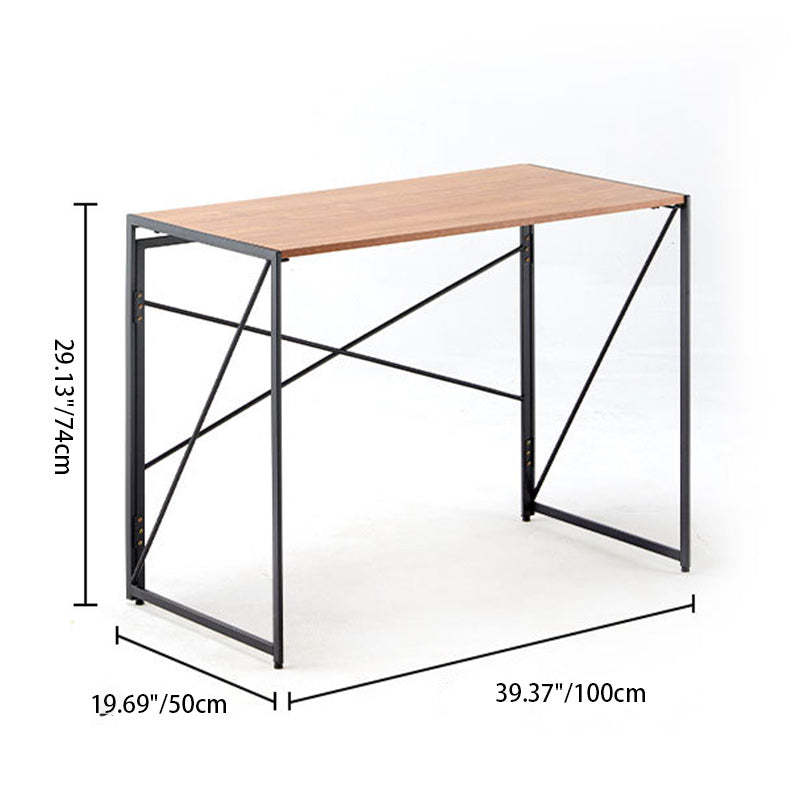Contemporary Wood Iron Side Table