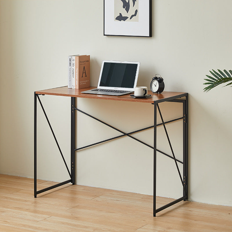 Contemporary Wood Iron Side Table