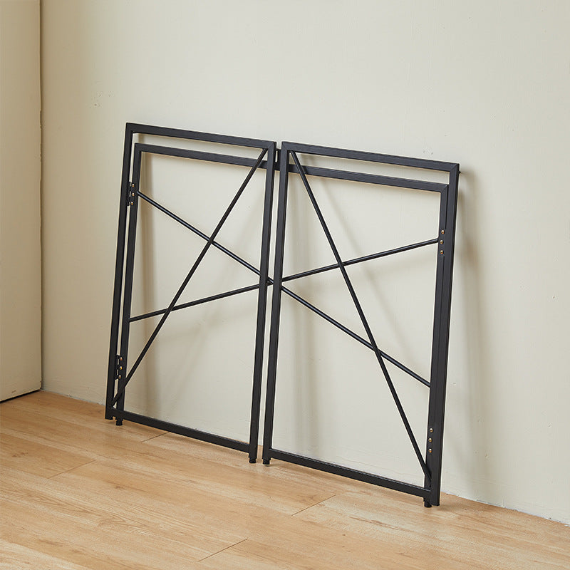 Contemporary Wood Iron Side Table