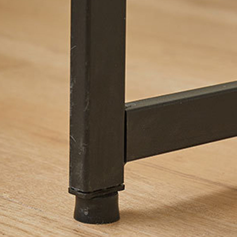 Contemporary Wood Iron Side Table