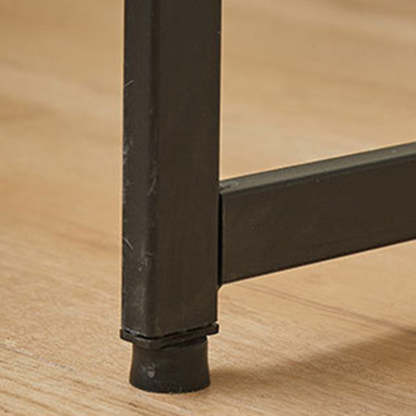 Contemporary Wood Iron Side Table