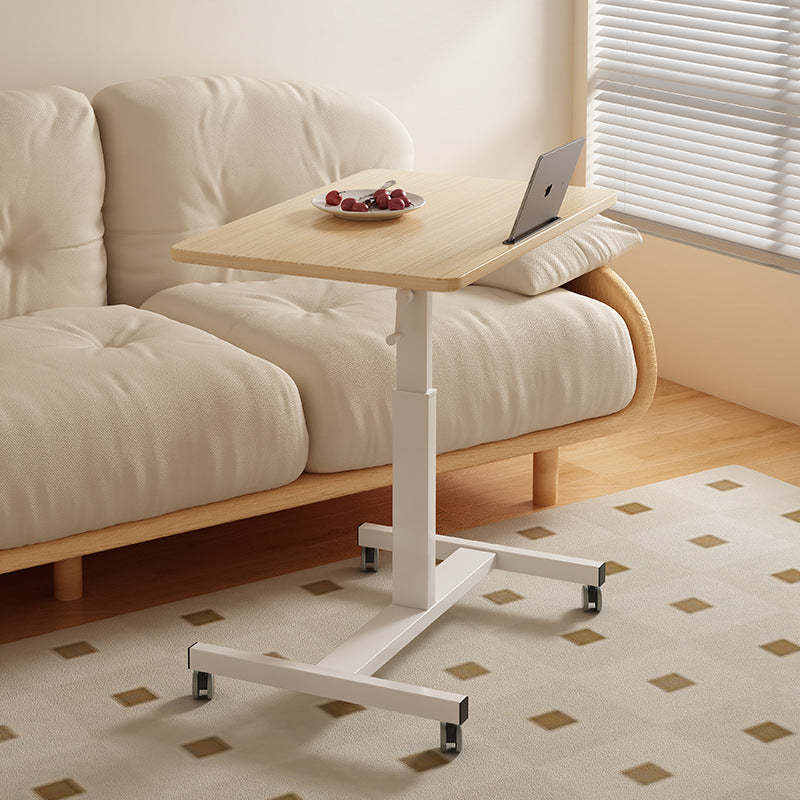 Minimalist Wood Steel Side Table — Wood