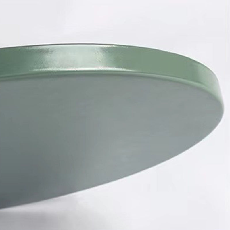 Contemporary Round Steel End Table