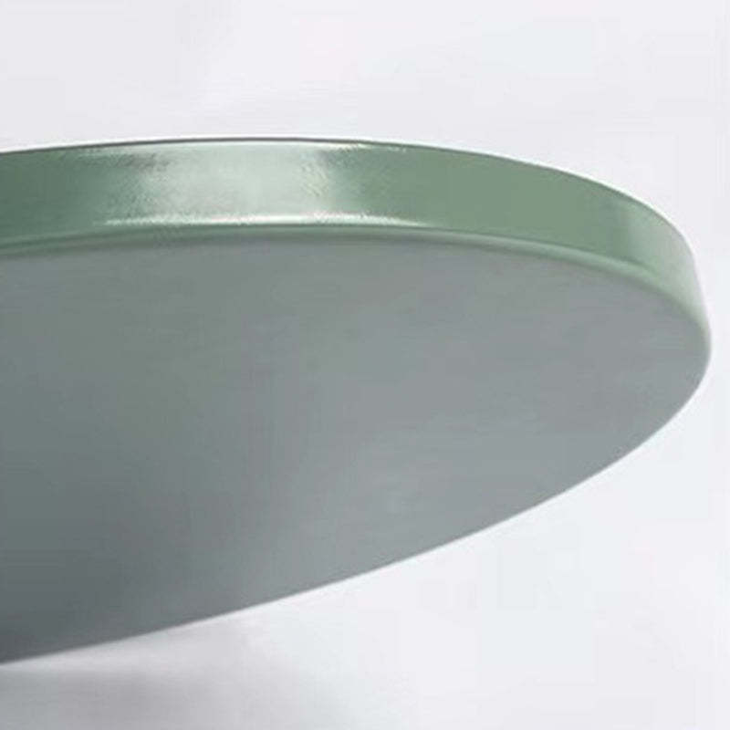 Contemporary Round Steel End Table