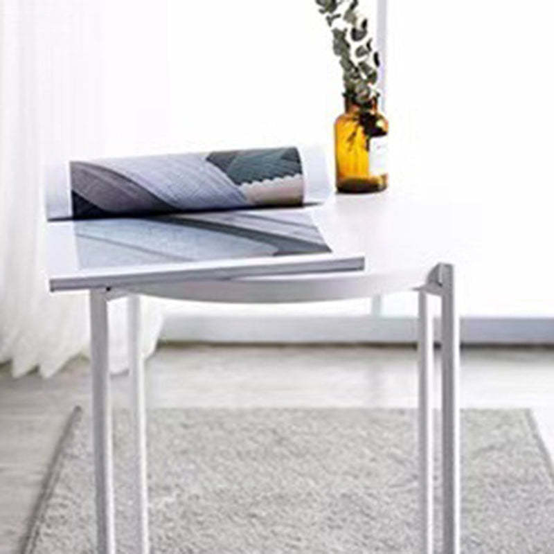 Contemporary Round Steel End Table